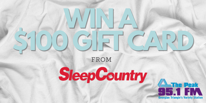 Win A $100 Gift Card from Sleep Country