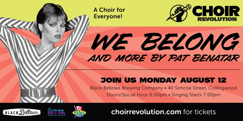 Sing We Belong And More By Pat Benatar With The Choir Revolution